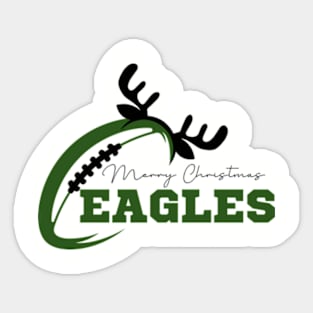 eagles football merry christmas Sticker